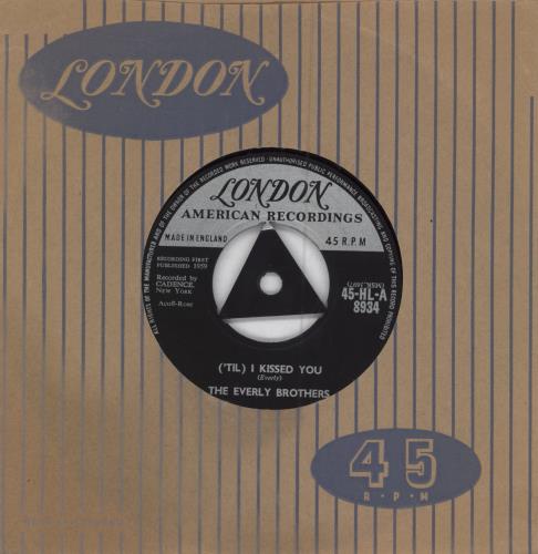 The Everly Brothers ('Til) I Kissed You - 1st 7" vinyl single (7 inch record / 45) UK EBR07TI547822