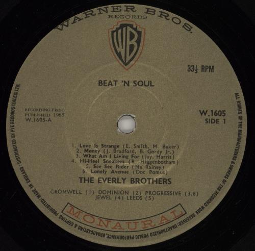The Everly Brothers Beat & Soul - Hype Stickered vinyl LP album (LP record) UK EBRLPBE761415