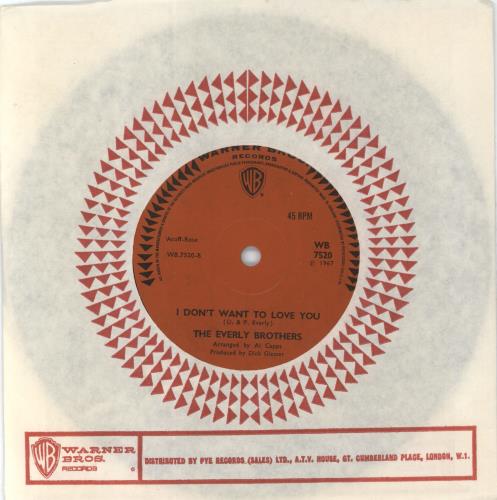 The Everly Brothers Bowling Green 7" vinyl single (7 inch record / 45) UK EBR07BO572605