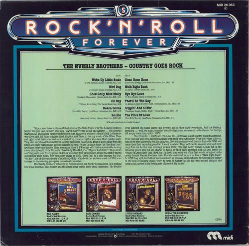 The Everly Brothers Rock'n'Roll Forever vinyl LP album (LP record) German EBRLPRO798043