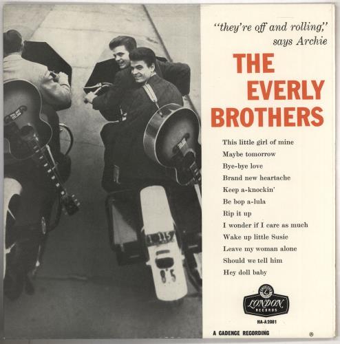 The Everly Brothers The Everly Brothers - 1st - EX vinyl LP album (LP record) UK EBRLPTH741042