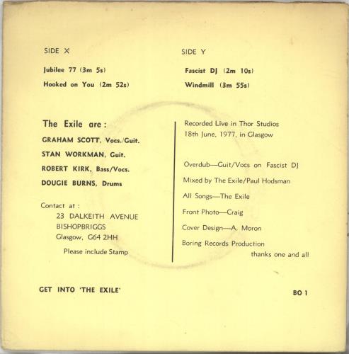 The Exile Don't Tax Me EP 7" vinyl single (7 inch record / 45) UK YZI07DO701151