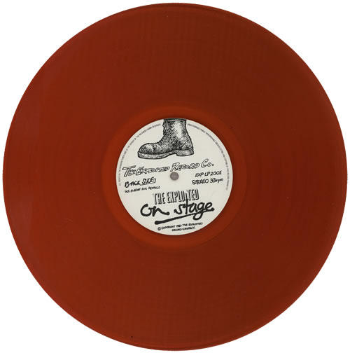 The Exploited On Stage - Red Vinyl vinyl LP album (LP record) UK EXDLPON584969