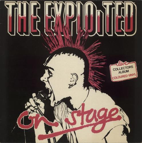 The Exploited On Stage - Yellow Vinyl vinyl LP album (LP record) UK EXDLPON871456