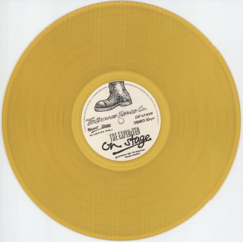 The Exploited On Stage - Yellow Vinyl vinyl LP album (LP record) UK EXDLPON871456