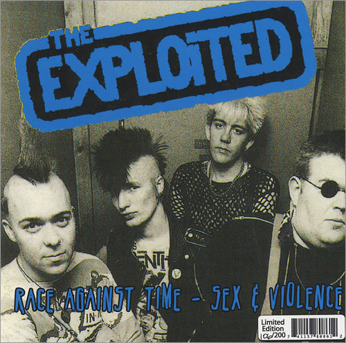The Exploited Race Against Time 7" vinyl single (7 inch record / 45) US EXD07RA437132