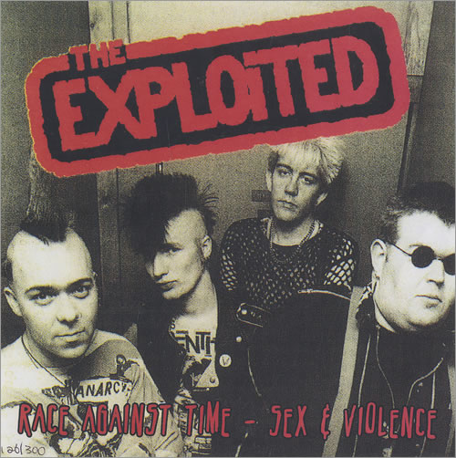 The Exploited Race Against Time 7" vinyl single (7 inch record / 45) US EXD07RA453409