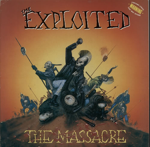The Exploited The Massacre vinyl LP album (LP record) French EXDLPTH581746