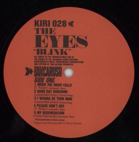 The Eyes Blink vinyl LP album (LP record) UK EYELPBL839830