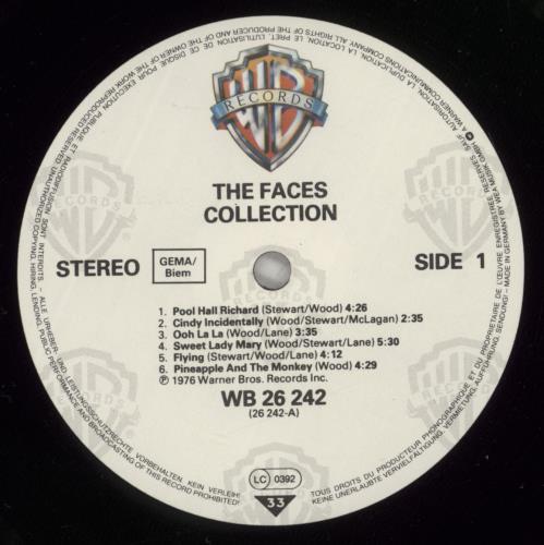 The Faces Collection vinyl LP album (LP record) German FCELPCO881998