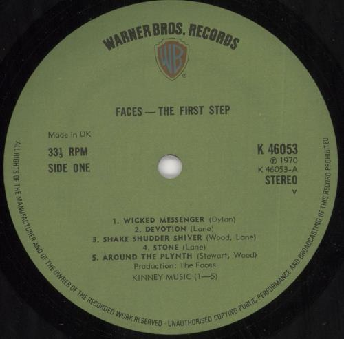 The Faces First Step - 2nd - 'Made in UK' label vinyl LP album (LP record) UK FCELPFI730623