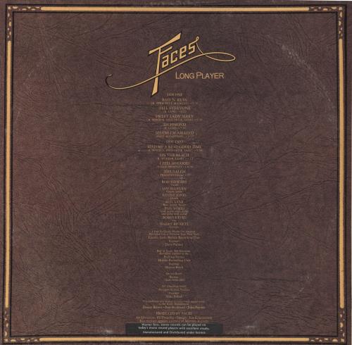 The Faces Long Player vinyl LP album (LP record) Australian FCELPLO801148