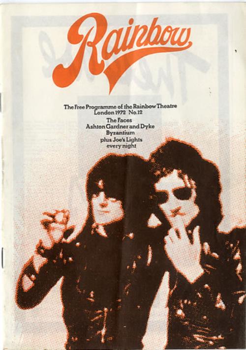 The Faces Rainbow No.12 memorabilia UK FCEMMRA613044