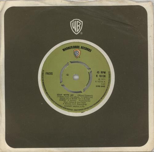 The Faces Stay With Me 7" vinyl single (7 inch record / 45) UK FCE07ST242430