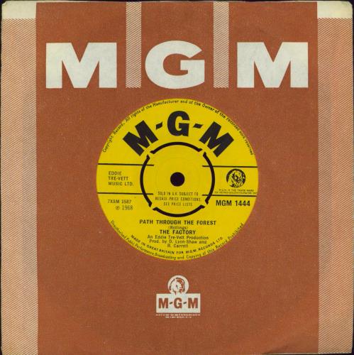 The Factory Path Through The Forest 7" vinyl single (7 inch record / 45) UK FCT07PA773347