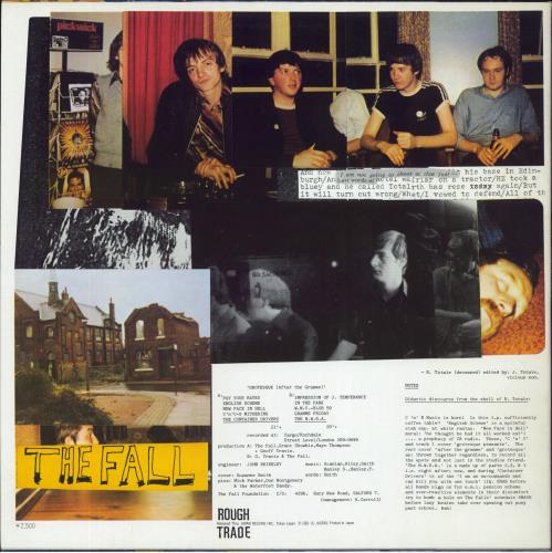 The Fall Grotesque vinyl LP album (LP record) Japanese FLLLPGR819125