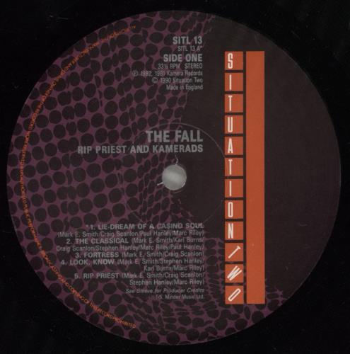 The Fall Hip Priest And Kamerads vinyl LP album (LP record) UK FLLLPHI758575