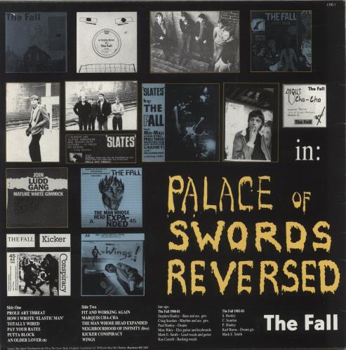 The Fall Palace Of Swords Reversed - Compilation: 1980-83 - EX vinyl LP album (LP record) UK FLLLPPA879568