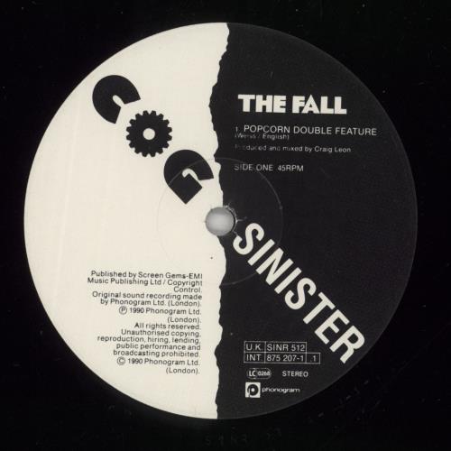 The Fall Popcorn Double Feature 12" vinyl single (12 inch record / Maxi-single) UK FLL12PO772431