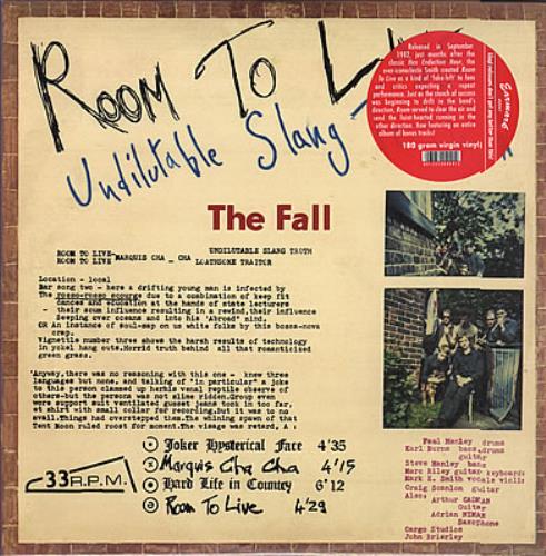The Fall Room To Live 2-LP vinyl record set (Double LP Album) UK FLL2LRO372952