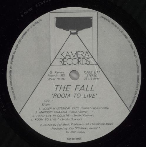 The Fall Room To Live vinyl LP album (LP record) UK FLLLPRO426041