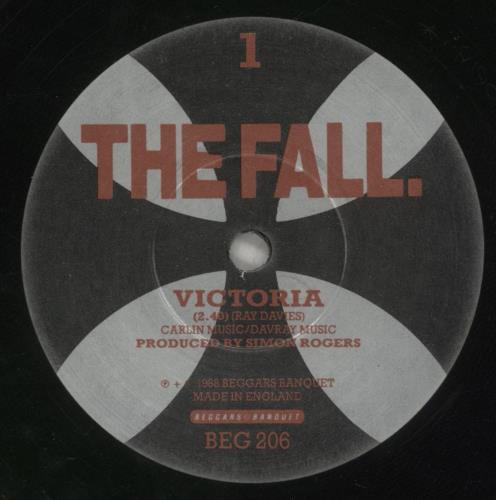 The Fall Victoria 7" vinyl single (7 inch record / 45) UK FLL07VI182479