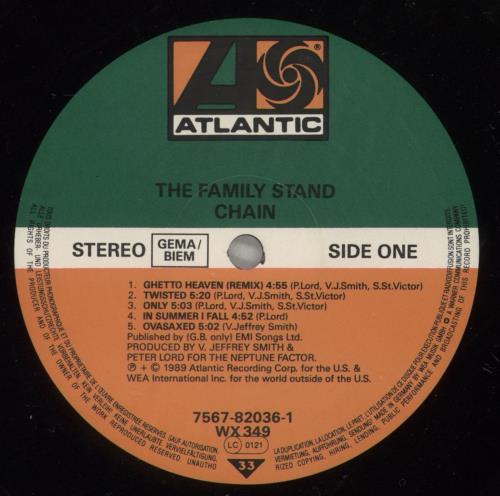 The Family Stand Chain vinyl LP album (LP record) UK FTALPCH885267