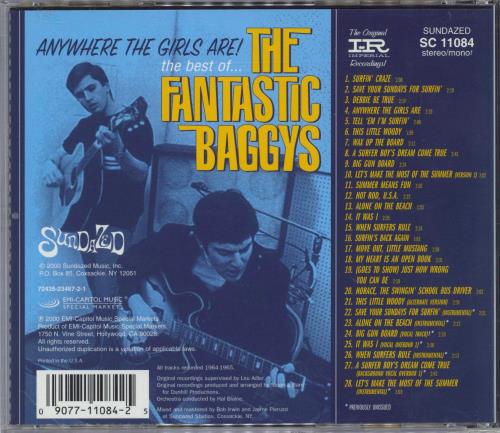 The Fantastic Baggys Anywhere The Girls Are! The Best Of The Fantastic Baggys CD album (CDLP) US YL3CDAN779074