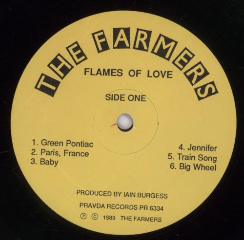 The Farmers Flames Of Love vinyl LP album (LP record) US -UGLPFL893200