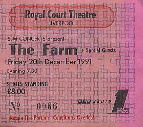 The Farm Set Of 2 Tickets concert ticket UK FARTISE386011