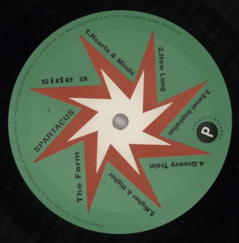 The Farm Spartacus vinyl LP album (LP record) UK FARLPSP496080