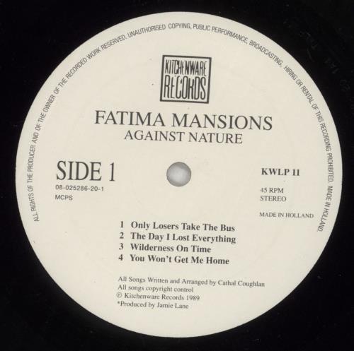 The Fatima Mansions Against Nature - brown & blue p/s vinyl LP album (LP record) Dutch TFSLPAG311756