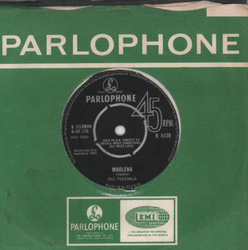 The Federals Marlena 7" vinyl single (7 inch record / 45) UK 6FE07MA655404