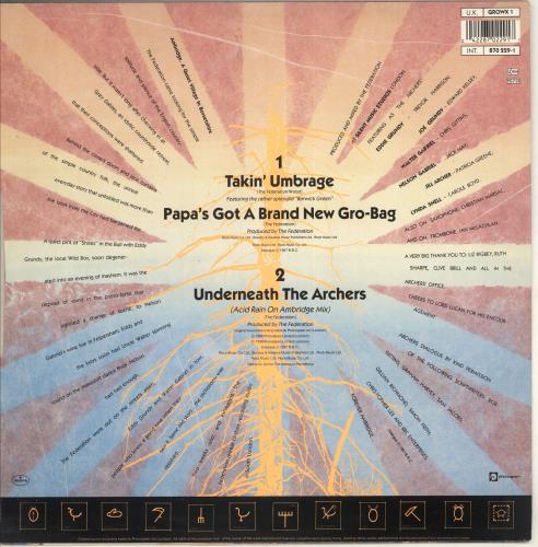 The Federation Takin' Umbrage 12" vinyl single (12 inch record / Maxi-single) UK ZHZ12TA725959