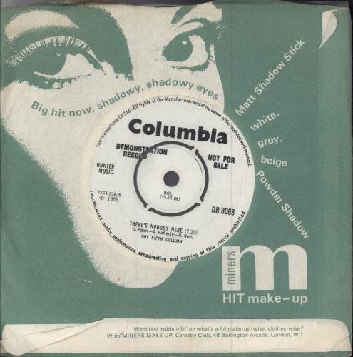 The Fifth Column Benjamin Day - A Label 7" vinyl single (7 inch record / 45) UK 4HX07BE782338