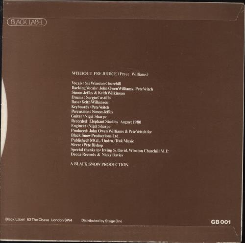 The Finest Hours Without Prejudice 7" vinyl single (7 inch record / 45) UK 5TE07WI819771