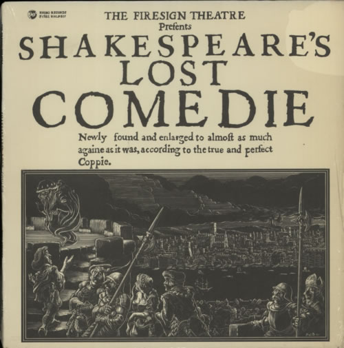 The Firesign Theatre Shakespeare's Lost Comedie vinyl LP album (LP record) US FGNLPSH601107