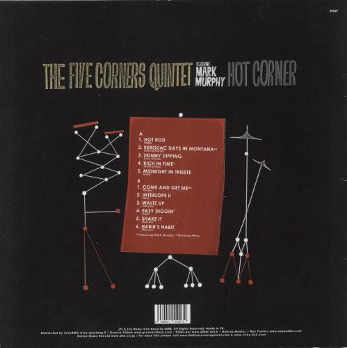 The Five Corners Quintet Hot Corner vinyl LP album (LP record) Finnish W1FLPHO869345