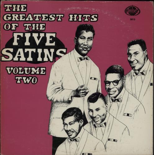 The Five Satins Greatest Hits Volume 2 vinyl LP album (LP record) US VW7LPGR756672