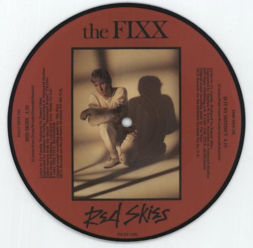 The Fixx Red Skies 7" vinyl picture disc (7 inch picture disc single) UK FIX7PRE14211
