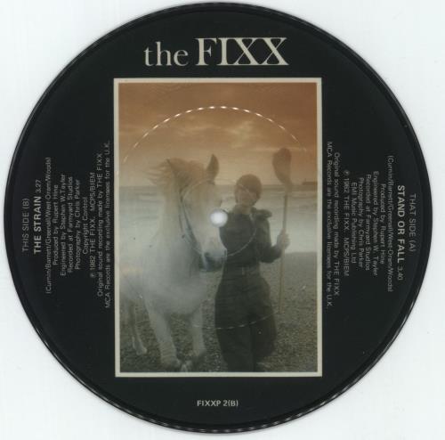 The Fixx Stand Or Fall 7" vinyl picture disc (7 inch picture disc single) UK FIX7PST14210