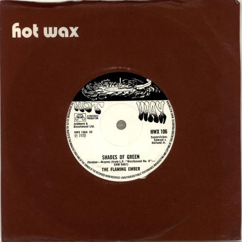 The Flaming Ember Shades Of Green 7" vinyl single (7 inch record / 45) UK UH707SH688840
