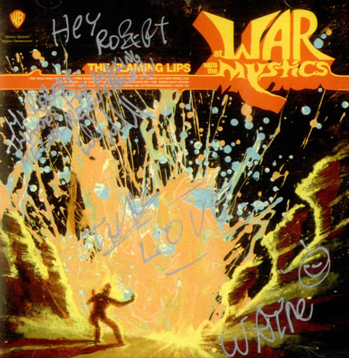 The Flaming Lips At War With The Mystics - Autographed CD album (CDLP) US F-LCDAT520985