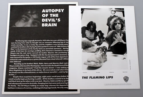 The Flaming Lips Autopsy Of The Devil's Brain media press pack US F-LPPAU551211