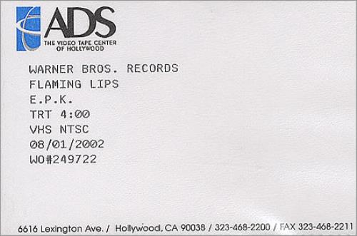 The Flaming Lips E.P.K. video (VHS or PAL or NTSC) US F-LVIEP243639