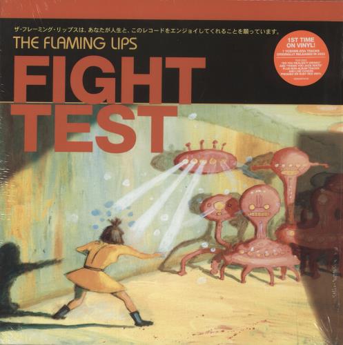 The Flaming Lips Fight Test - Ruby Red Vinyl 12" vinyl single (12 inch record / Maxi-single) UK F-L12FI867001