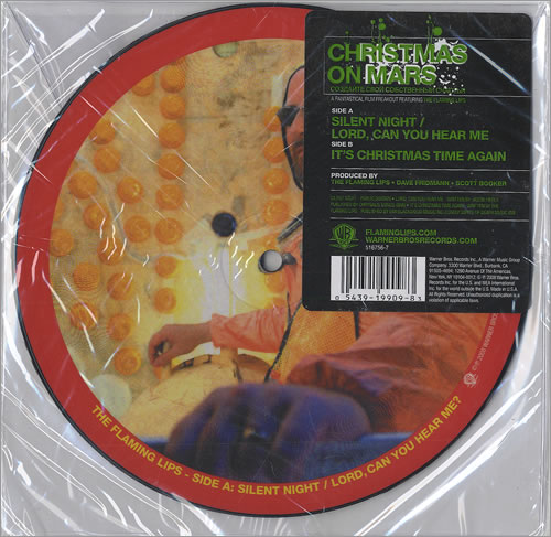 The Flaming Lips Silent Night 7" vinyl picture disc (7 inch picture disc single) US F-L7PSI460871