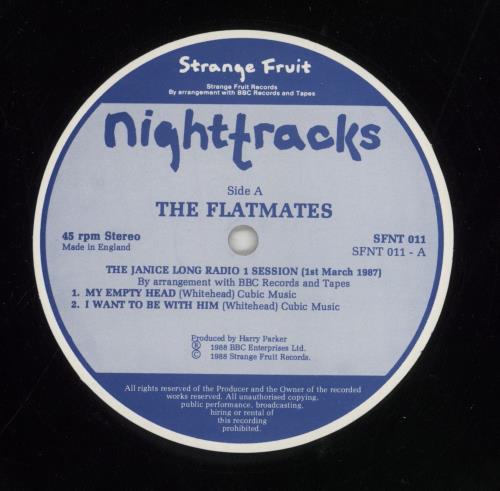The Flatmates The Janice Long Session 12" vinyl single (12 inch record / Maxi-single) UK FMS12TH392897