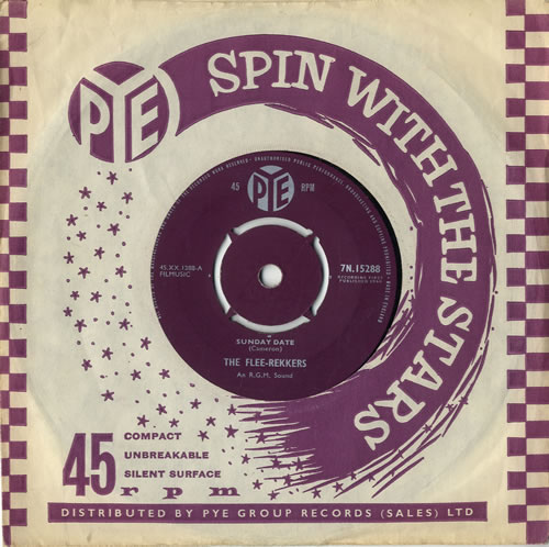 The Flee-Rekkers Sunday Date 7" vinyl single (7 inch record / 45) UK UJL07SU546485