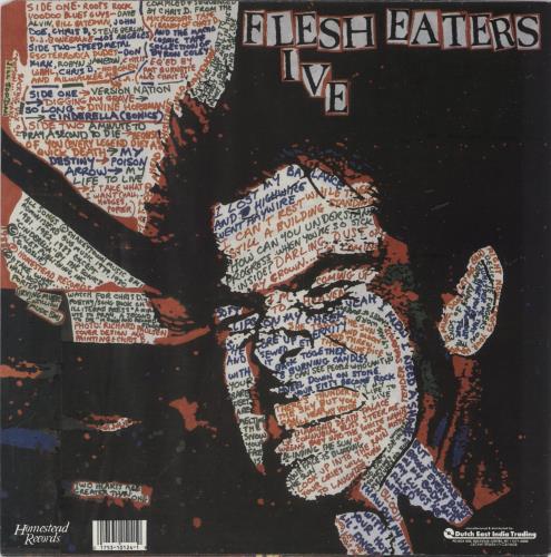 The Flesh Eaters Live vinyl LP album (LP record) US F-ELPLI893075
